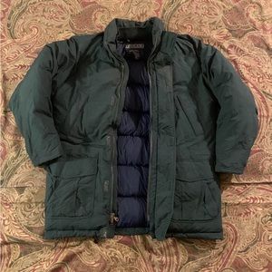 green Land’s End puffer coat